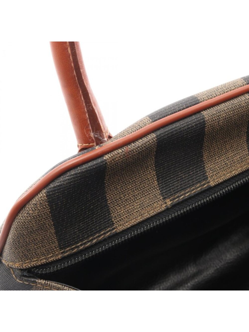 Fendi Handbag Pecan Brown Canvas Leather - Picture 8 of 8